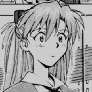 👾 Asuka Langley Soryu Evangelion anime, manga, cartoon, character, girl telegram sticker