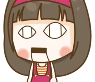 👹 dessin animé, fille, anime, sticker, personnage telegram sticker