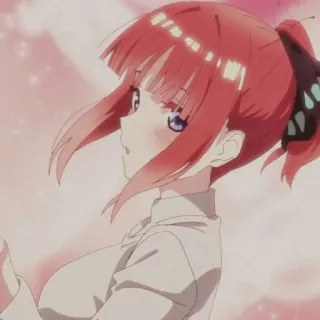 🦋 Nino Nakano The Quintessential Quintuplets Anime, Kartun, Gadis, Rambut merah, Nino Nakano, The Quintessential Quintuplets whatsapp sticker