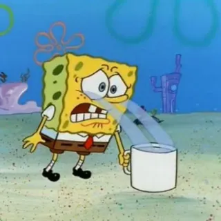 🧽 SpongeBob SquarePants spongebob, pleurer, triste, animation, dessin animé whatsapp sticker