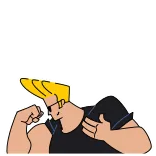 Johnny Bravo telegram stickers