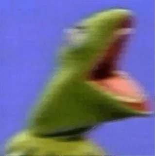 😱 Kermit the Frog The Muppets whatsapp sticker