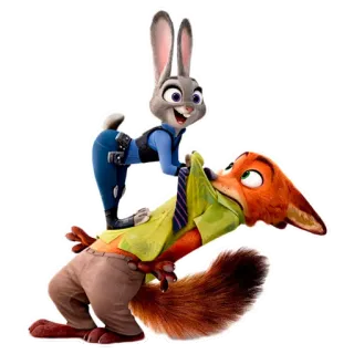 💑 Judy Hopps Zootopia disney, zootopia, nick wilde, judy hopps, rabbit, fox telegram sticker