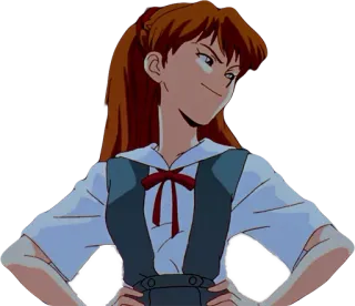 😌 Asuka Langley Soryu Neon Genesis Evangelion Anime, Charakter, Mädchen, Evangelion, Asuka telegram sticker