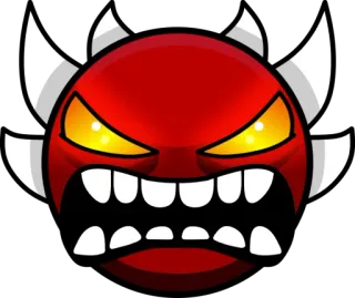 👹 marah, merah, iblis, monster, wajah telegram sticker