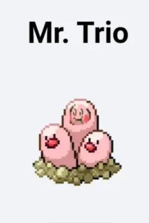 🆘 Diglett Mr. Trio Pokémon, Diglett, Dugtrio, Kartun, Video game, Karakter telegram sticker