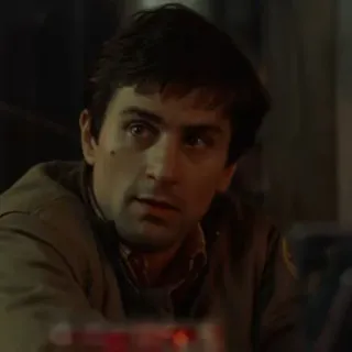 ➰ Travis Bickle Taxi Driver film, Taxi Driver, Robert De Niro, personage whatsapp sticker