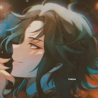 🌟 Yukina Estilo anime, Personagem, Desenho, Retrato telegram sticker