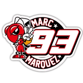 ⚡ Marc Marquez MARC 93 MARQUEZ carreras, motocicleta, automovilismo, logo, número, atleta, campeón whatsapp sticker