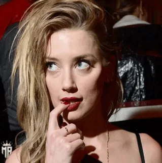 💋 Amber Heard актриса, знаменитость, женщина, блондинка, портрет telegram sticker