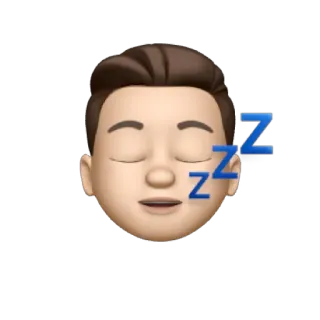 😴 zzz sleep, sleeping, emoji, zzz, tired, lazy telegram sticker