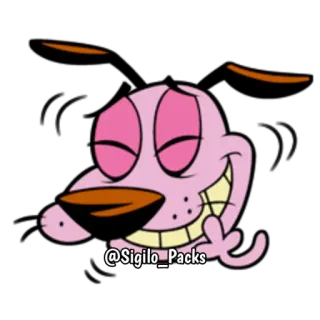 😂 @Sigilo_Packs мультфильм, собака, наклейка, животное telegram sticker