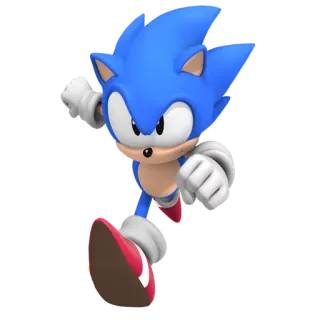 🔋 Sonic ソニック・ザ・ヘッジホッグ, ビデオゲーム, キャラクター, 青, ランニング telegram sticker