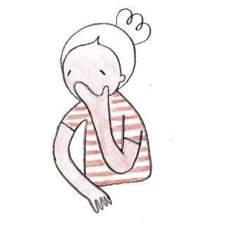 🙅 mujer, triste, llorando, molesta, ilustración, dibujo animado, emoción telegram sticker