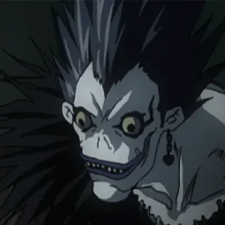 😃 Ryuk Death Note Ryuk, Death Note, Anime, Manga, Shinigami telegram sticker