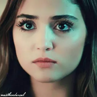 😢 meshtanderçel mulher, retrato, rosto, olhos, beleza, modelo telegram sticker