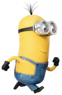 🏃 Minion Minion, Hoạt hình, Nhân vật, Màu vàng, Chạy, Dễ thương telegram sticker