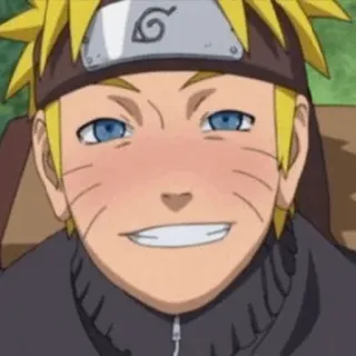 🦊 Naruto Uzumaki Naruto anime, manga, uśmiechnięty, szczęśliwy, twarz, ninja, postać telegram sticker