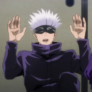🥡 Gojo Satoru Jujutsu Kaisen anime, gojo satoru, jujutsu kaisen, character telegram sticker