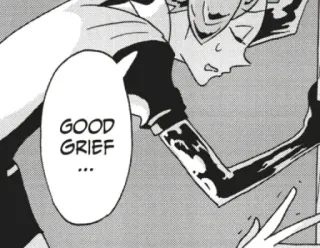 😑 GOOD GRIEF ... Manga, Comic, Emotion, Trauer, Kummer telegram sticker