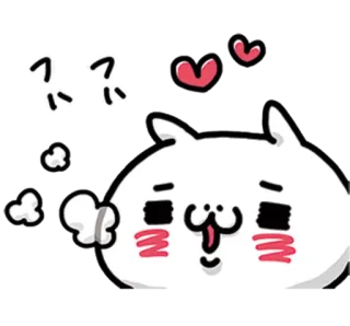 ❤️ mèo, dễ thương, nhãn dán, hoạt hình telegram sticker