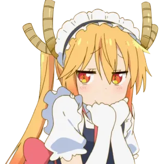 😏 Tohru Miss Kobayashi's Dragon Maid Anime, Drago, Maid, Carino, Tohru telegram sticker