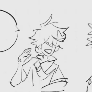 🍂 Dibujo animado, Dibujo, Boceto, Anime whatsapp sticker