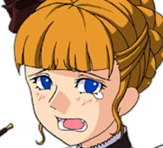 😢 Anime, Weinen, Ausdruck, Traurig, Manga whatsapp sticker