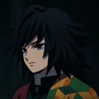 🌊 Giyu Tomioka Demon Slayer 动漫, 鬼灭之刃, 富冈义勇, 角色, 漫画, 水柱 telegram sticker