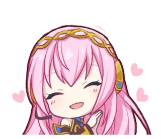 🌟 Luka Megurine Anime, Vocaloid, Chibi, Fofo, Megurine Luka whatsapp sticker