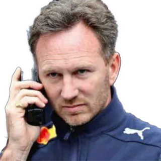 📱 homme, téléphone, sérieux, portrait whatsapp sticker