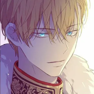 💙 Anime, Mann, Charakter, Blond, Hübsch, Illustration, Porträt telegram sticker