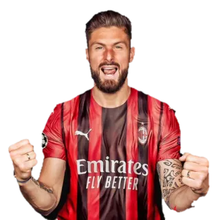 🔥 Emirates
FLY BETTER futebol, futebol, esportes, AC Milan, Olivier Giroud telegram sticker