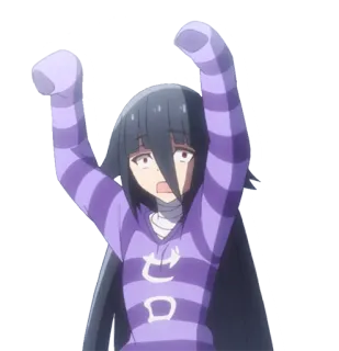 😱 ゼロ Аниме, Девушка, Ноль, Японский, Персонаж telegram sticker