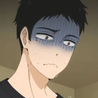 😰 Anime, ängstlich, besorgt, gestresst, Gesichtsausdruck, Manga telegram sticker