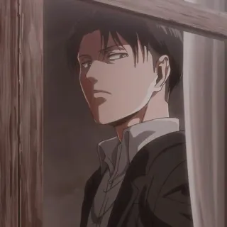 ☕️ Levi Ackerman Attack on Titan Anime, Manga, Ataque a los Titanes, Levi, Levi Ackerman whatsapp sticker