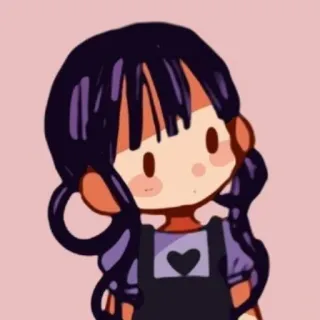 😶 Anime, Desenho animado, Fofo, Garota, Mangá whatsapp sticker
