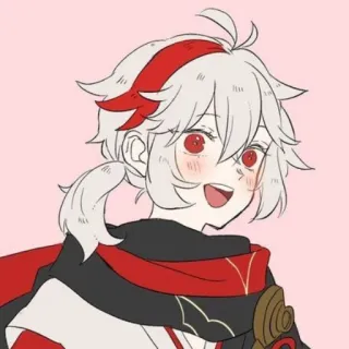 😄 Kaedehara Kazuha Genshin Impact 动漫, 原神, 枫原万叶, 游戏, 角色, 同人 telegram sticker