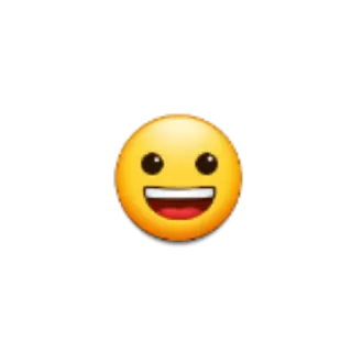 😀 emoji, feliz, sorriso telegram sticker