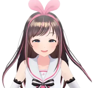 🤤 Kizuna AI Anime, Vtuber, Kizuna Ai, Youtuber Virtual, Rosa, Orelhas de coelho whatsapp sticker
