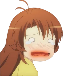 😭 动漫, 哭泣, 悲伤, 卡通, 表情 telegram sticker