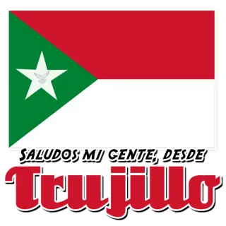 🇻🇪 SALUDOS MI GENTE, DESDE Trujillo Trujillo, Spanyol, Salam, Amerika Latin, Peru whatsapp sticker