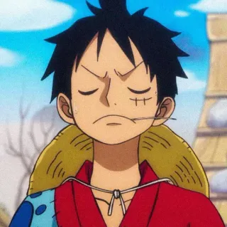 ☠ Luffy One Piece Anime, One Piece, Luffy, Cartoon, Personage, Piraat telegram sticker