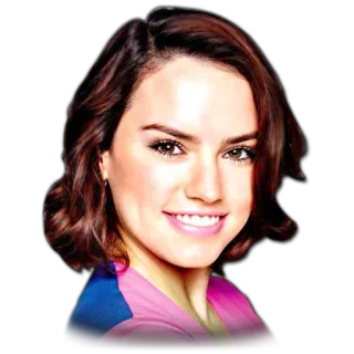 😃 Daisy Ridley actress, portrait, celebrity, woman telegram sticker