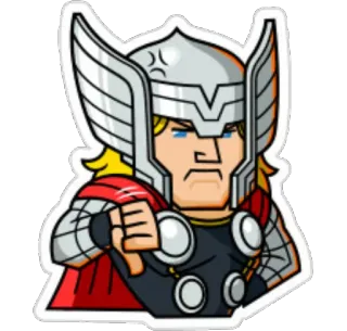 👇 Thor Thor, Marvel, HQ, Super-herói, Deus, Martelo telegram sticker