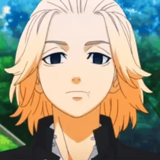 👑 Mikey Tokyo Revengers Anime, Personaggio, Mikey, Biondo, Tokyo Revengers telegram sticker