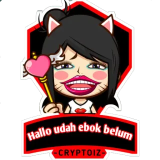 💋 Hallo udah ebok belum whatsapp sticker
