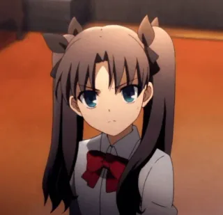 🏆 Rin Tohsaka Fate/stay night Anime, Personage, Meisje, Manga, Cartoon telegram sticker