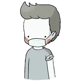 💉 mask, vaccine, health, cartoon, person, protection telegram sticker
