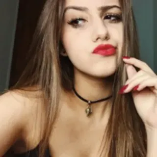 😒 mulher, menina, retrato, beleza, maquiagem, moda telegram sticker